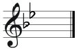 G minor key signature