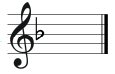 Key signature D minor