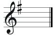 Key signature E minor